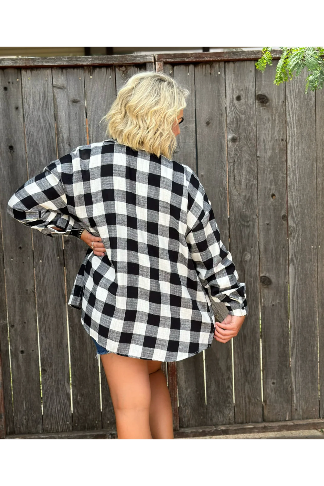 Texas True - Everyday Comfort Flannel - White/Black