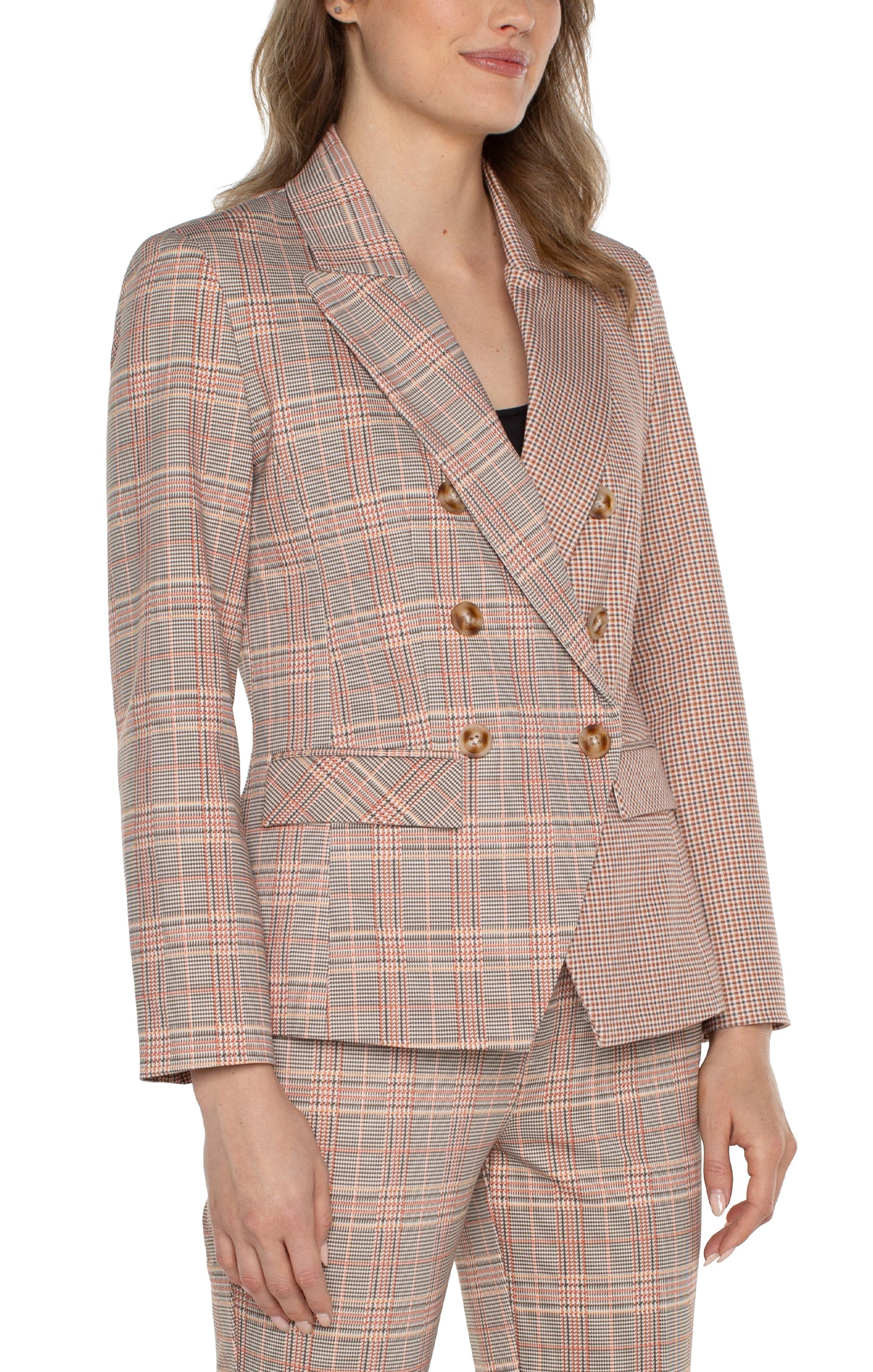 Chic Metropolitan Plaid Blazer