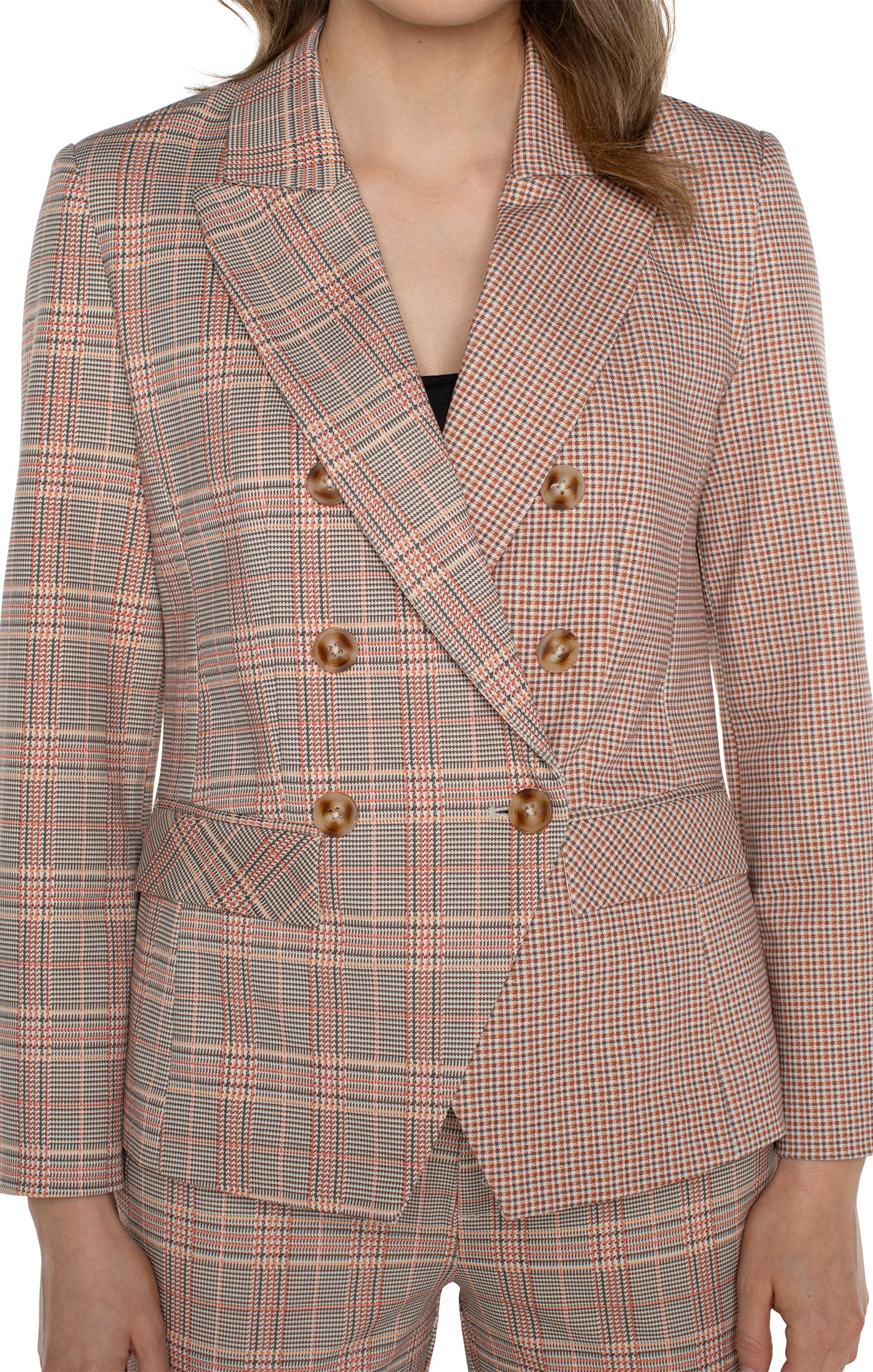 Chic Metropolitan Plaid Blazer