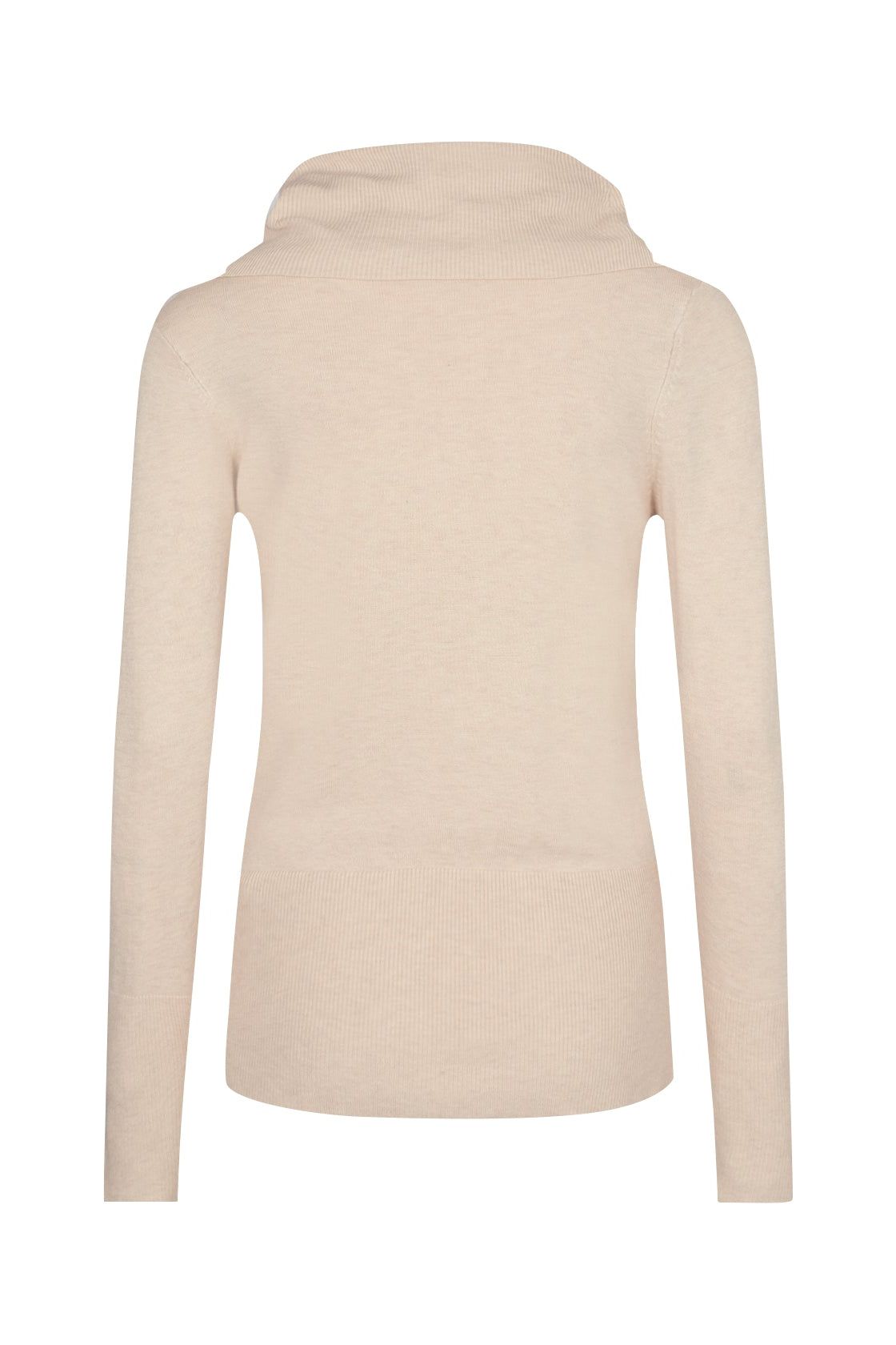 SoyaConcept - Dollie 305 - Turtleneck Pullover - Cream Melange and Blush Melange - 32994