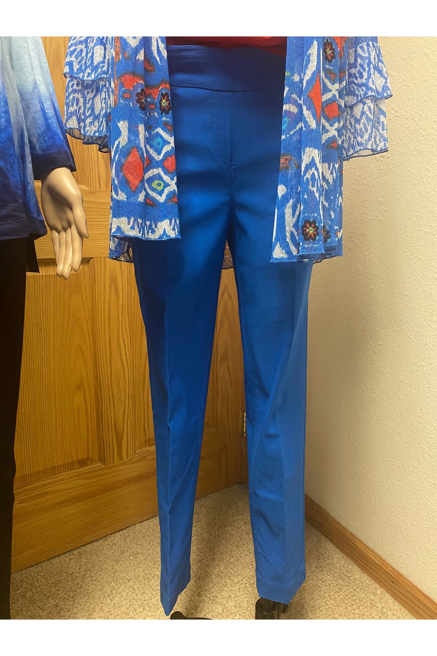 Slim-Sation - Pull-On Ankle Pant With Real Front & Back Pockets - ElcBlu - M30719PM