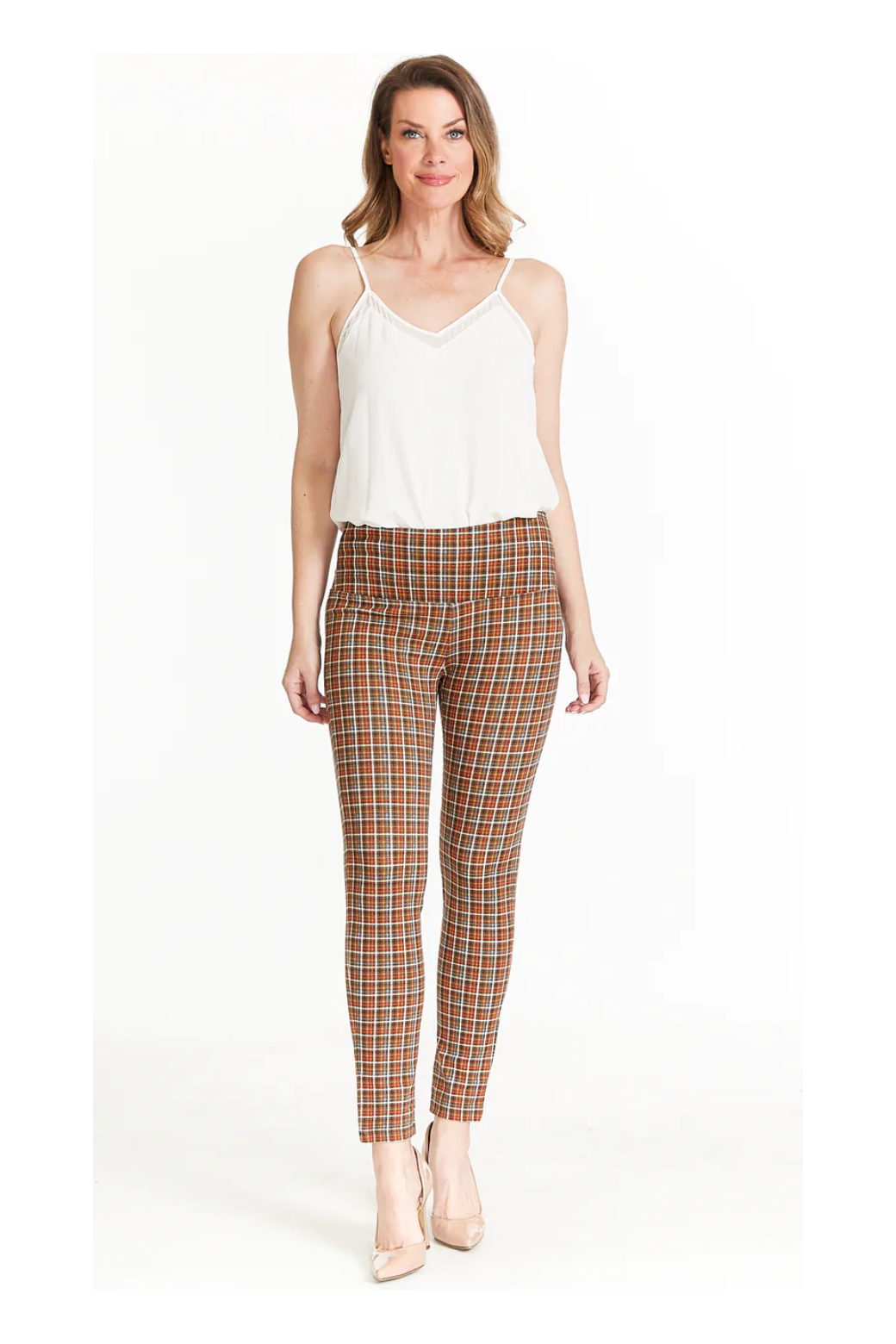 Slim-Sation - Wide Band Pull-On Ankle Legging - Multi - M42703PM/M42703PW
