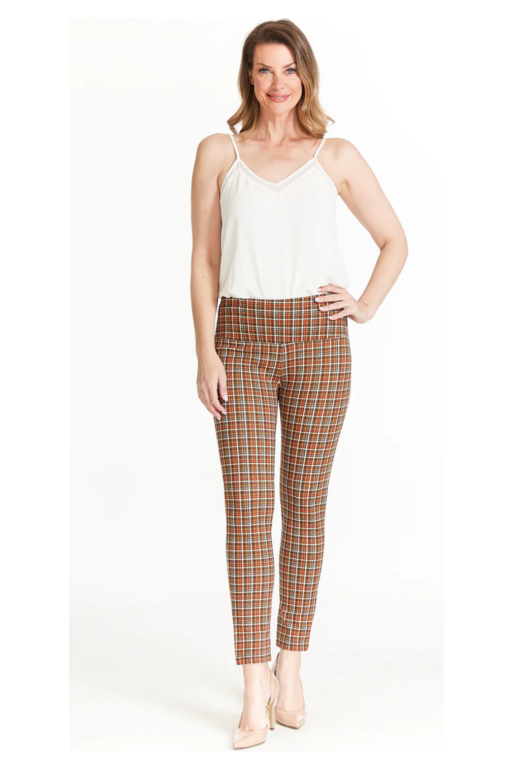 Slim-Sation - Wide Band Pull-On Ankle Legging - Multi - M42703PM/M42703PW