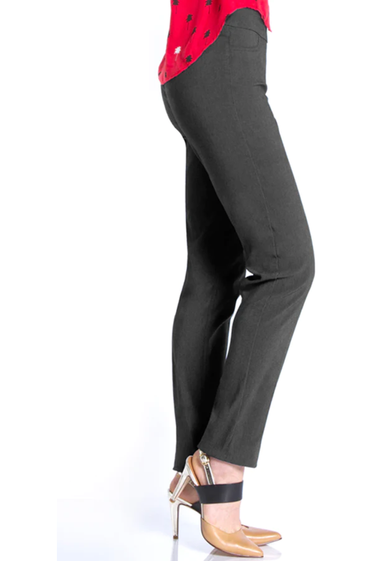 Slim-Sation - Pull on Narrow Leg Pant - Charcoal - M2604P