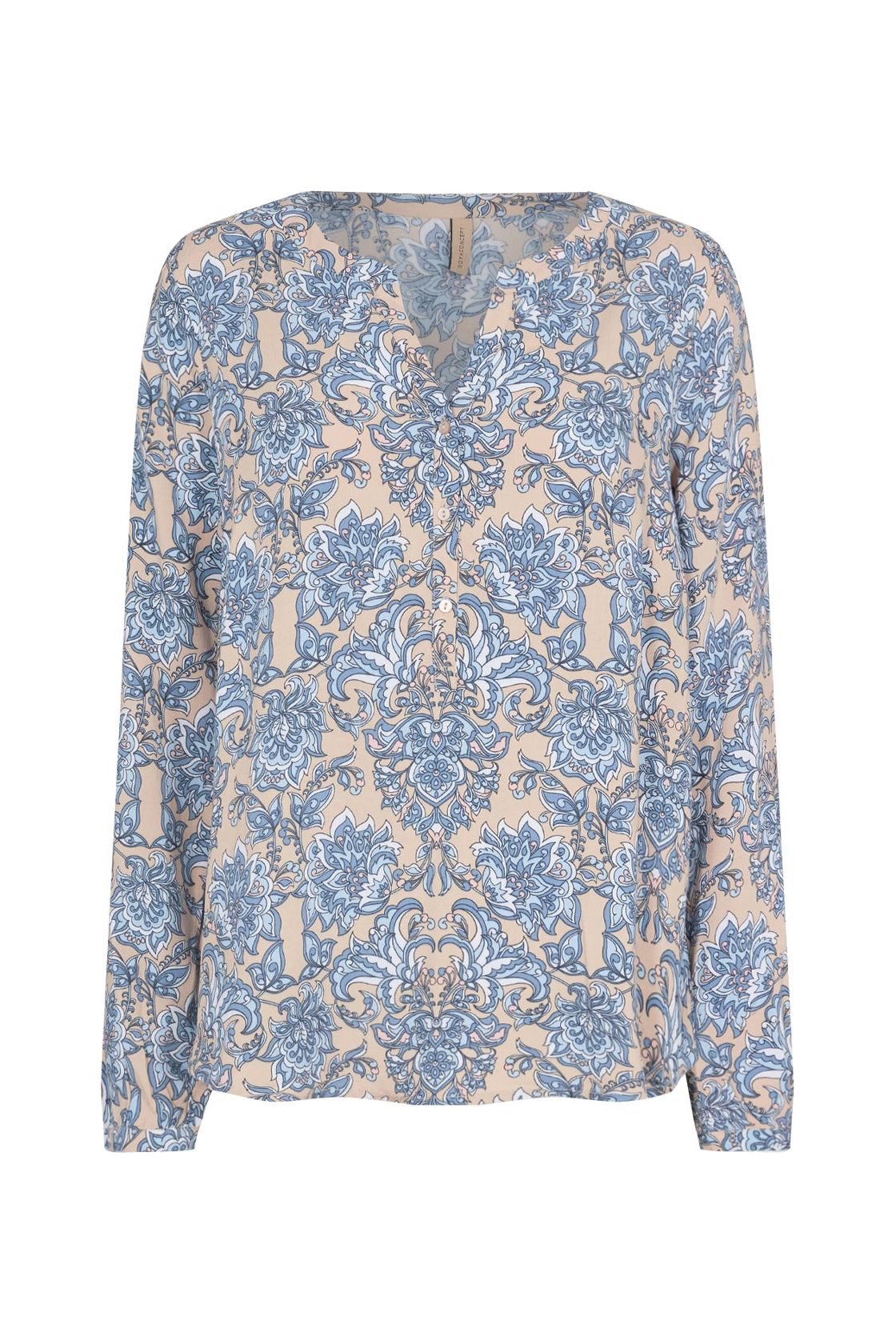 Soya Concept - Ladies Woven Blouse - Cashmere Blue Combi - P17885