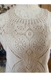 Keren Hart - Knit Top With Cleopatra Neckline, Built In Cami - Natural