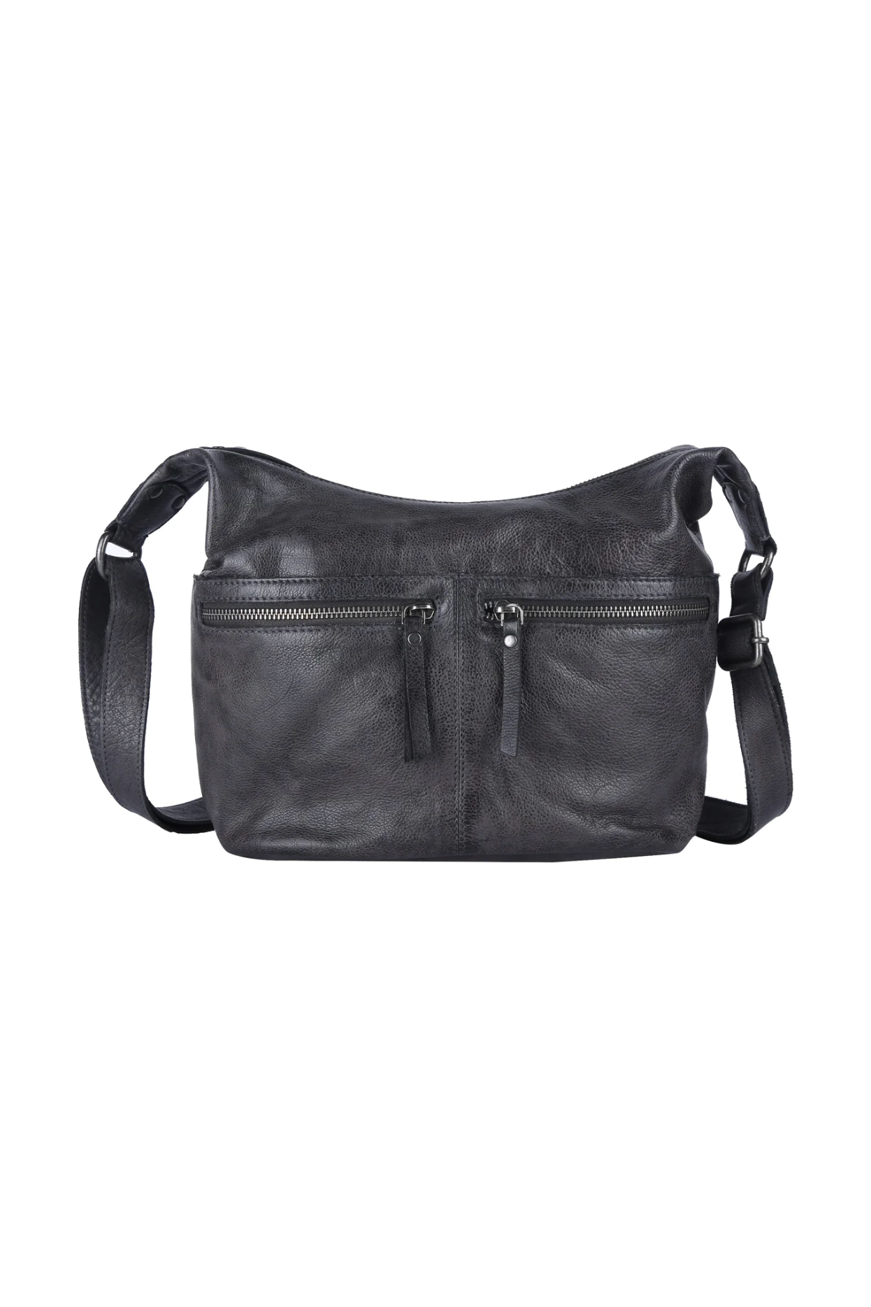 Latico Leathers - Gita Crossbody/Shoulder Bag - Charcoal