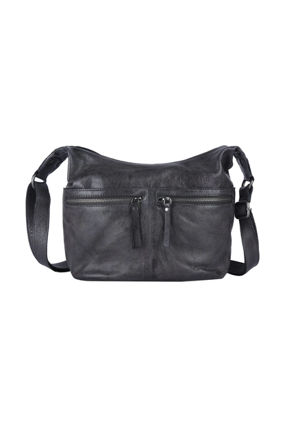 Latico Leathers - Gita Crossbody/Shoulder Bag - Charcoal