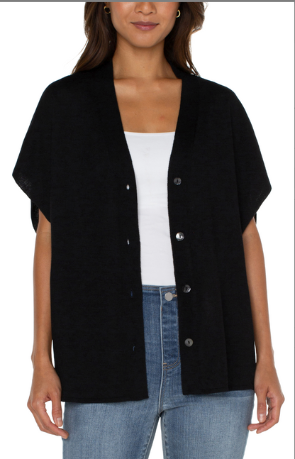 Chic Silhouette Button-Up Cardigan"