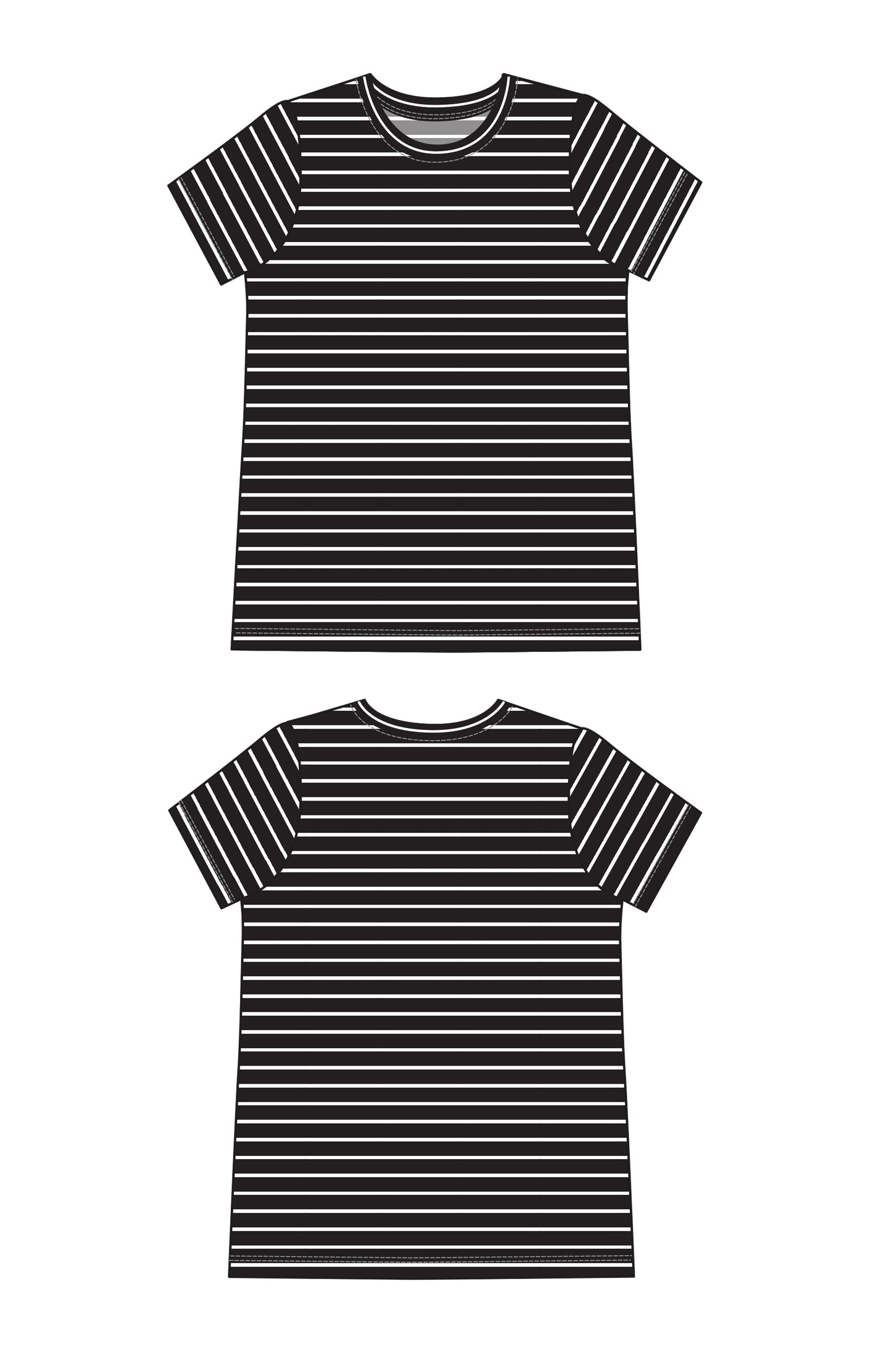 Chic Maritime Stripe Signature Tee