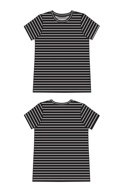 Chic Maritime Stripe Signature Tee