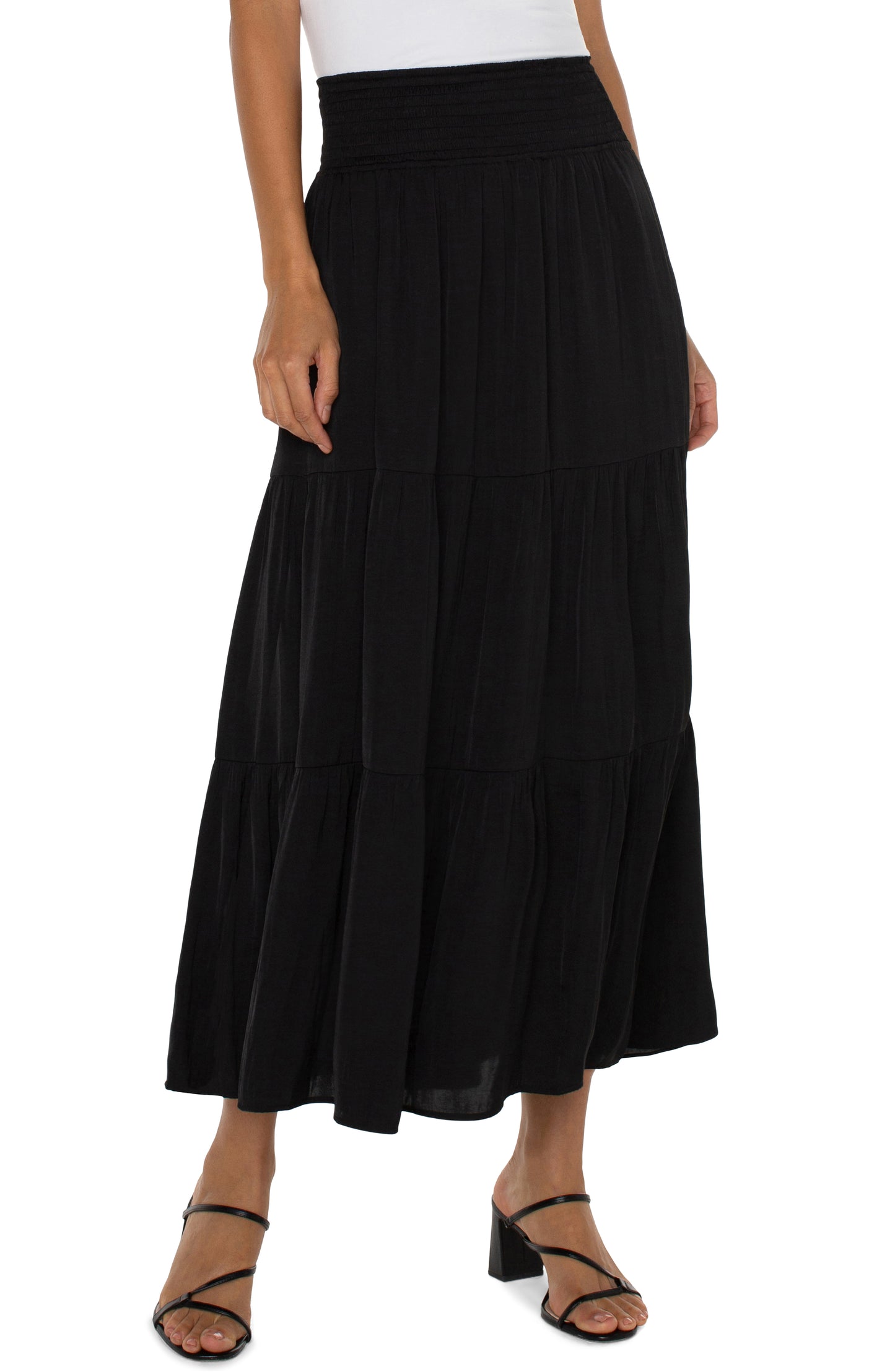 Ethereal Flow Tiered Maxi Skirt