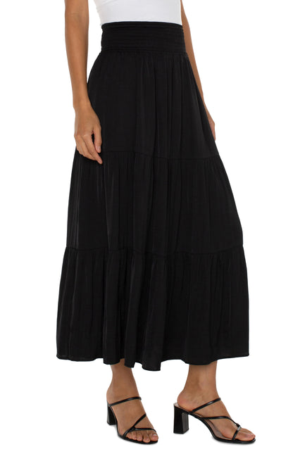 Ethereal Flow Tiered Maxi Skirt