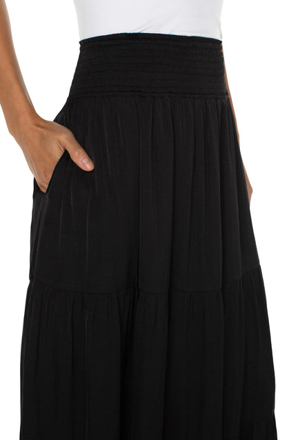 Ethereal Flow Tiered Maxi Skirt