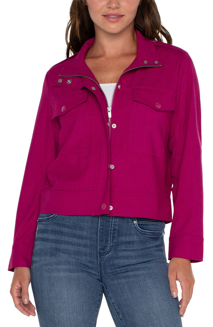 Vivacious Cropped Field Jacket