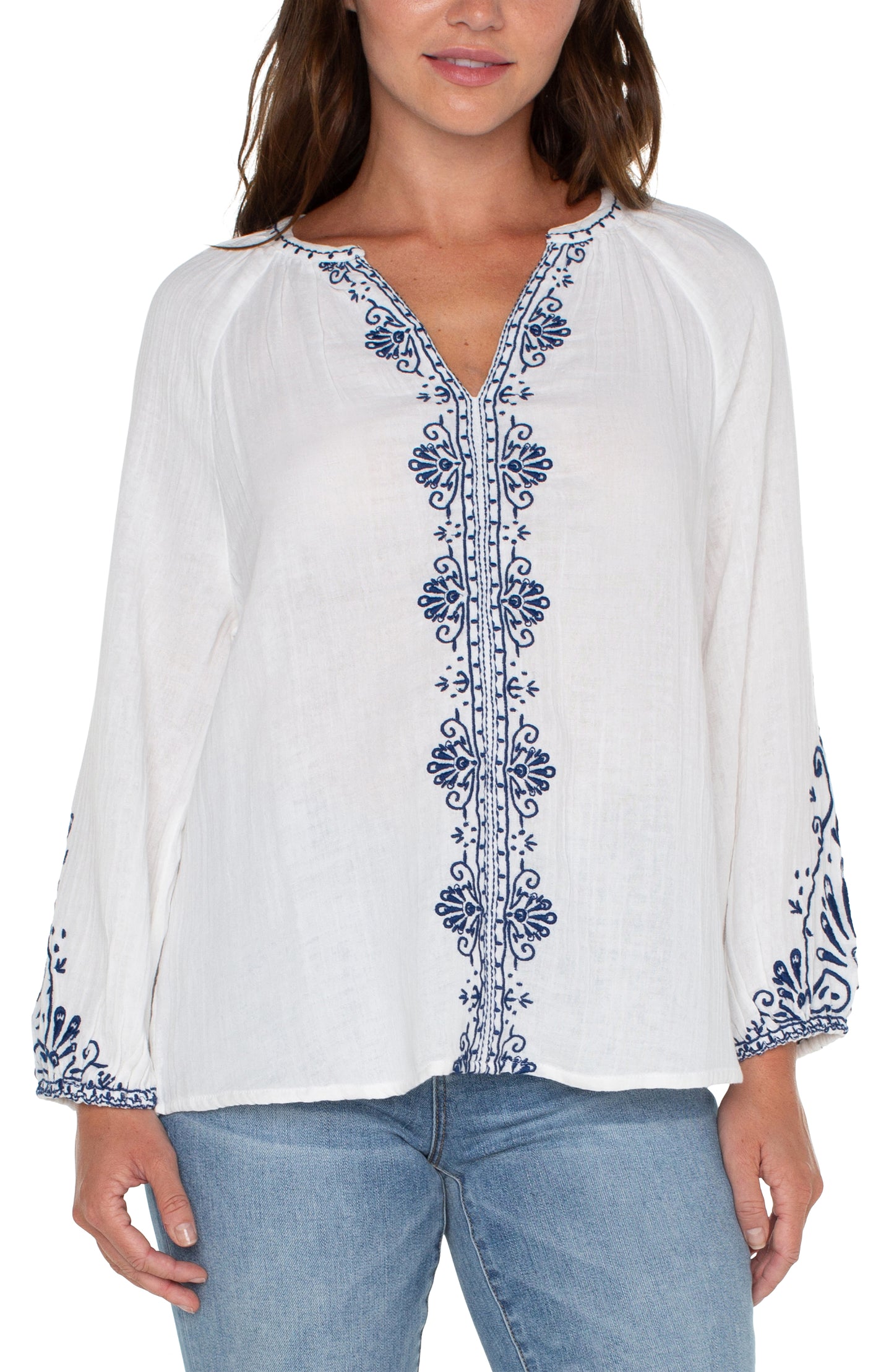 Bohemian Breeze Embroidered Top