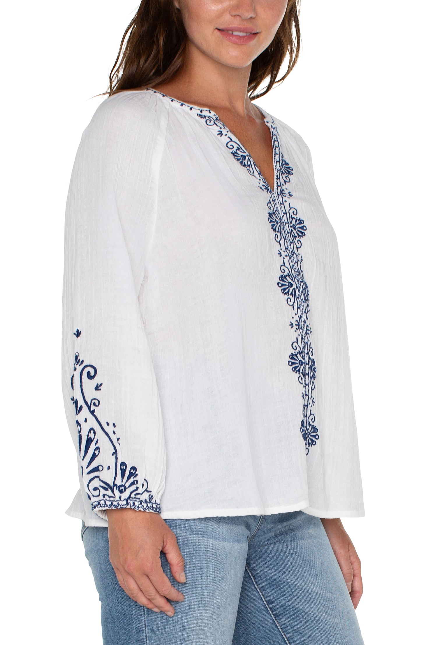 Bohemian Breeze Embroidered Top