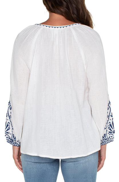 Bohemian Breeze Embroidered Top