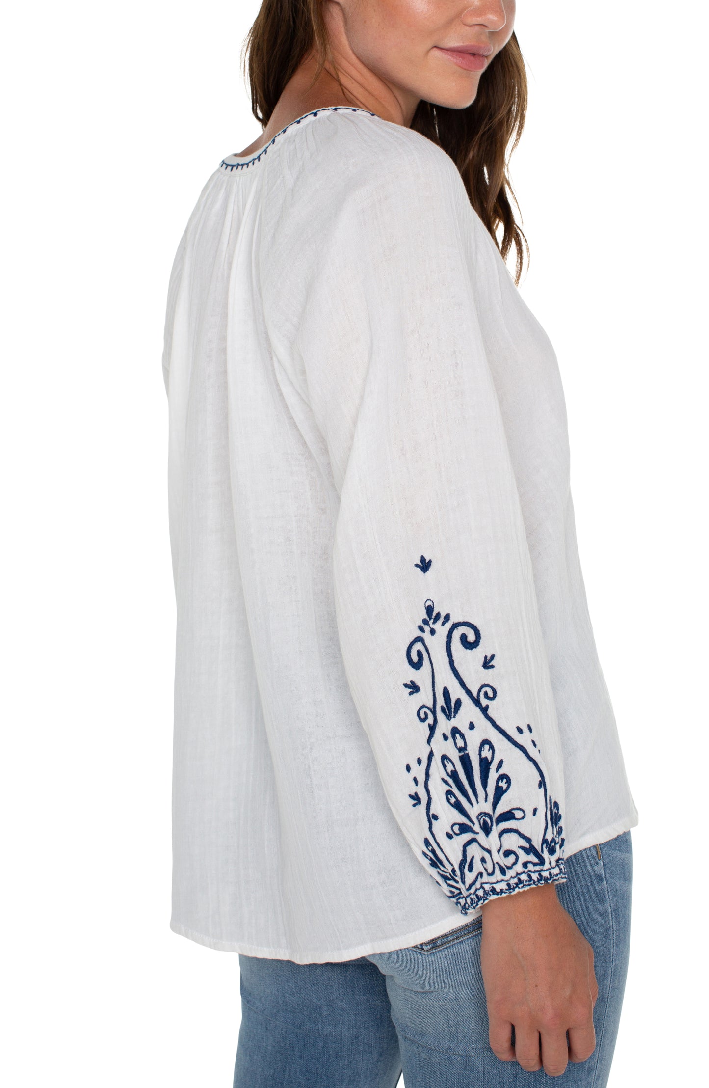 Bohemian Breeze Embroidered Top