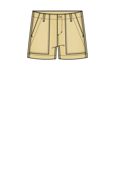 UTILITY SHORT WITH FLAP POCKETS