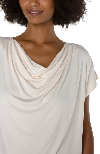 Elegant Simplicity Draped Blouse