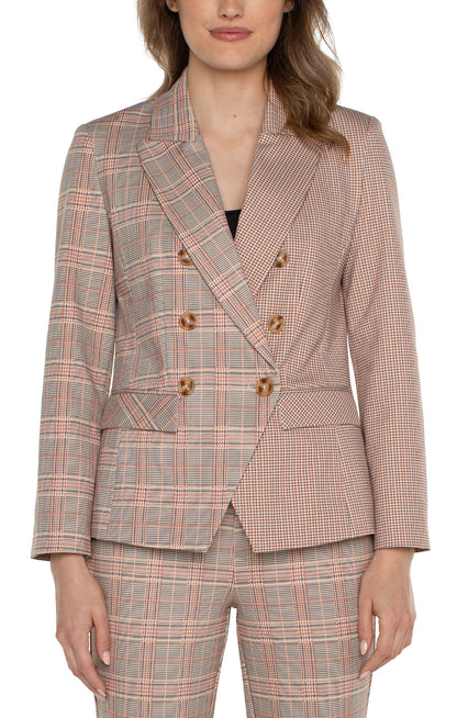 Chic Metropolitan Plaid Blazer