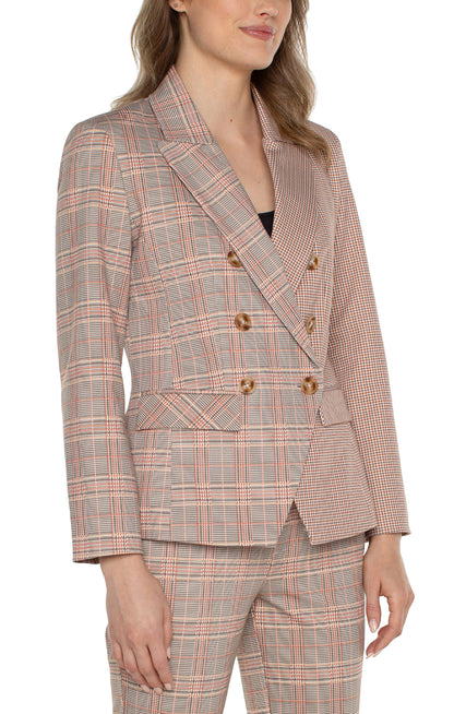 Chic Metropolitan Plaid Blazer