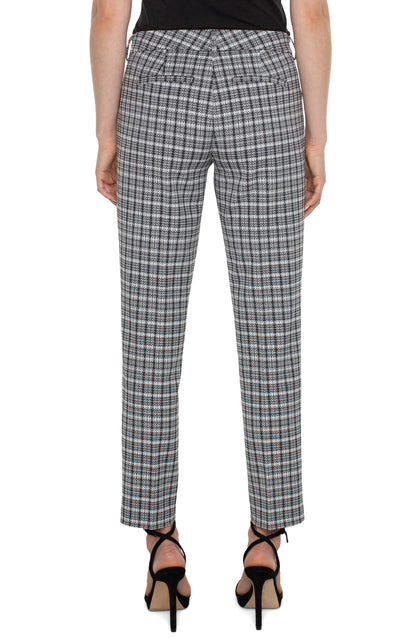 Chic Plaid Knit Trousers