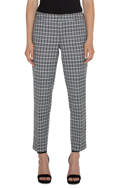 Chic Plaid Knit Trousers