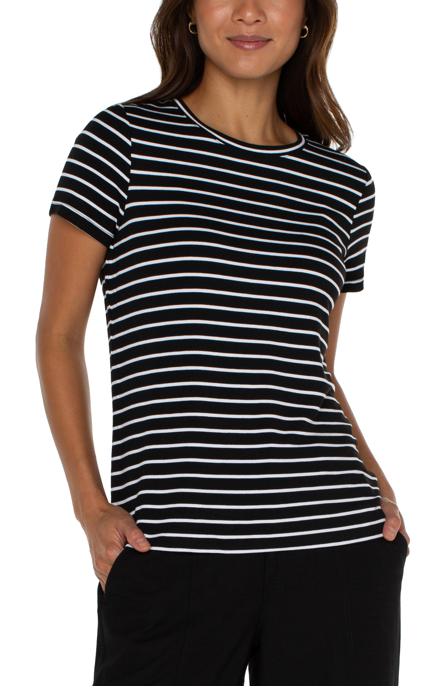 Chic Maritime Stripe Signature Tee