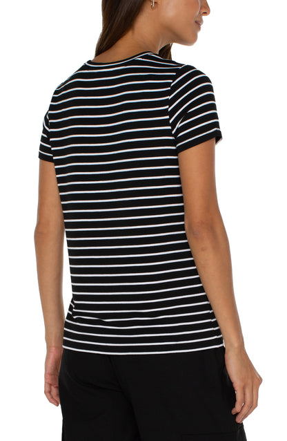 Chic Maritime Stripe Signature Tee