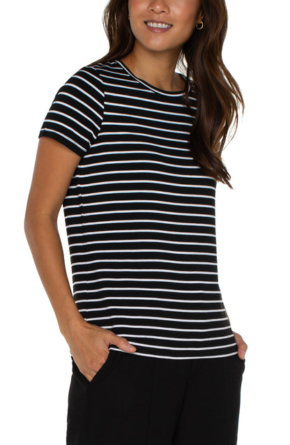 Chic Maritime Stripe Signature Tee