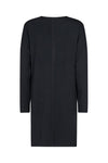 SoyaConcept - Cute Dress with Long Sleeves, and V-Neck - Black - 25923