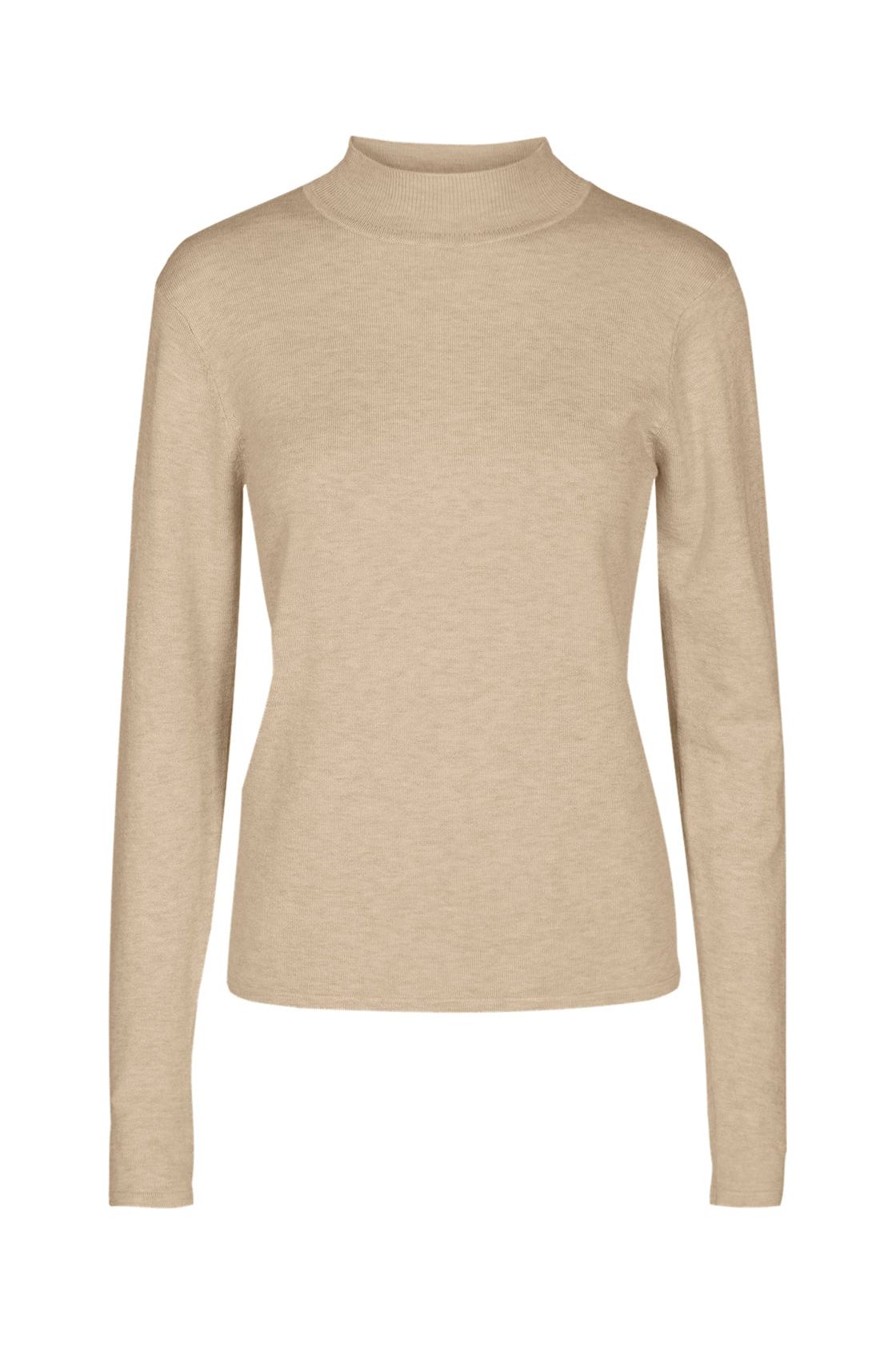 SoyaConcept - Dollie 245 - Classic Pullover Knit Lightweight Sweater - Sand - 32993 -