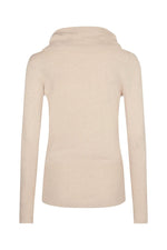 SoyaConcept - Dollie 305 - Turtleneck Pullover - Cream Melange and Blush Melange - 32994