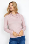 SoyaConcept - Dollie 305 - Turtleneck Pullover - Cream Melange and Blush Melange - 32994