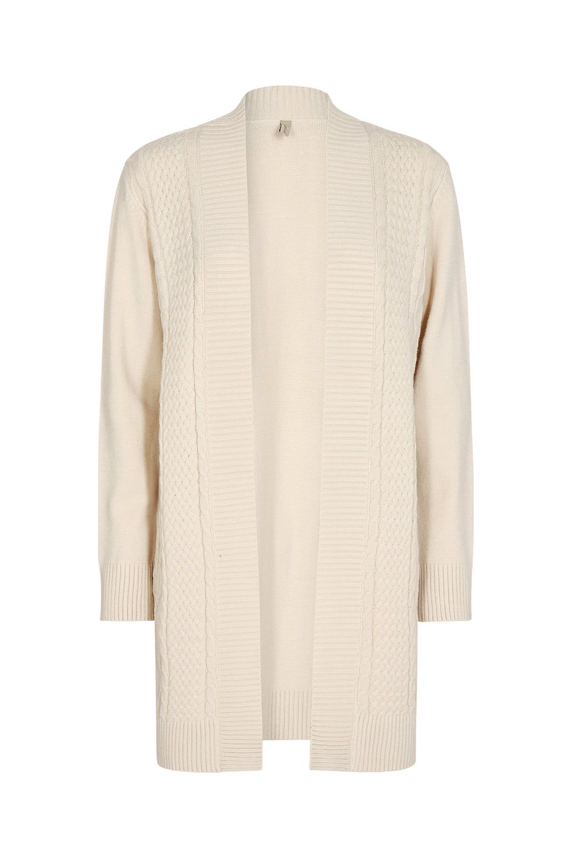 SoyaConcept - Blissa 33 - Beautiful Long Sleeve Cardigan - Cream - 33309