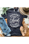 Lemon Lorraine's LLC -SUPPORT LOCAL FARMERS - Graphic Tee Black