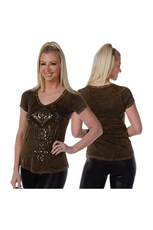 Liberty Wear - Zion Tee - Brown - 7138