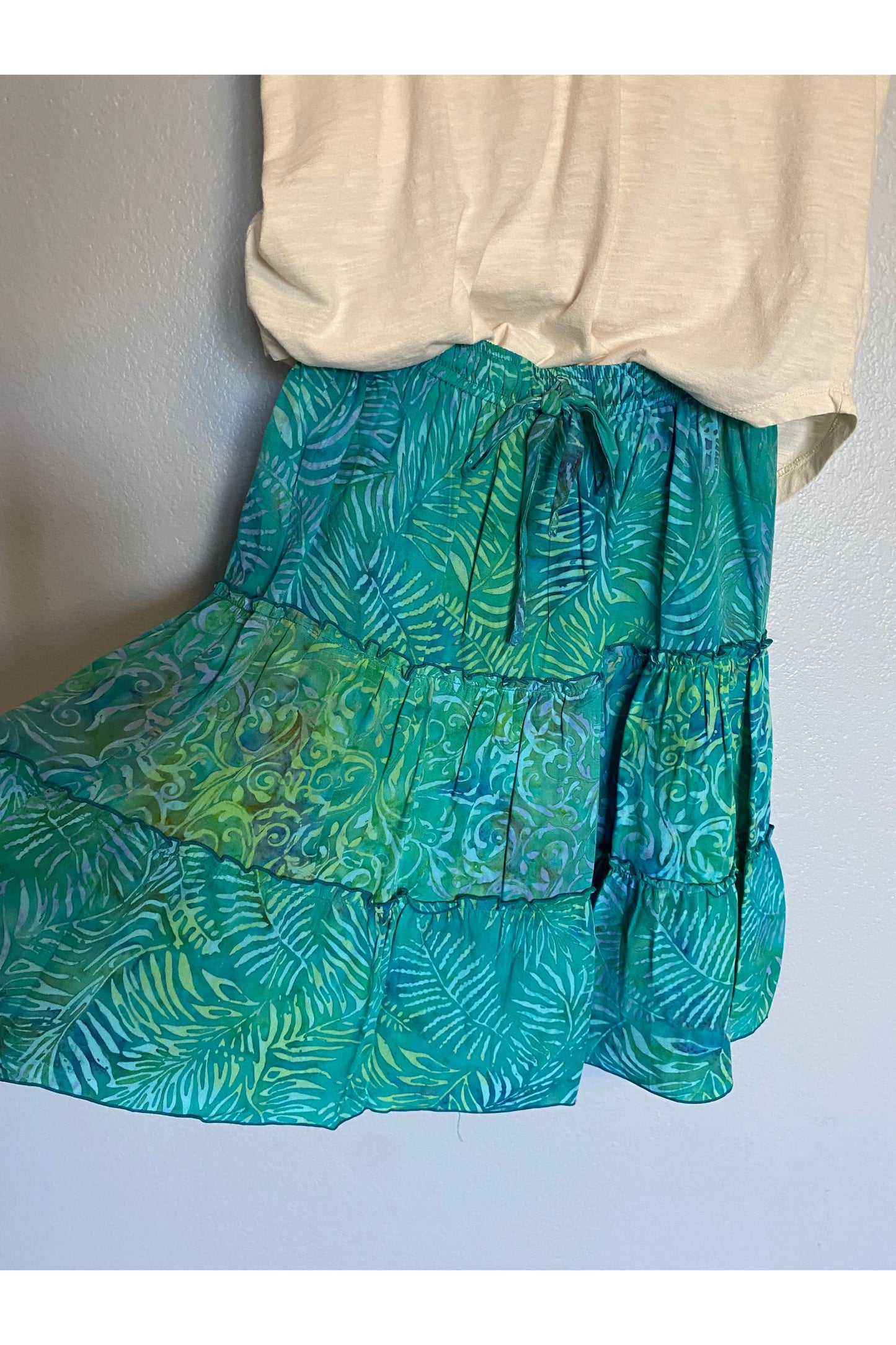 Hand Kreation - 3 Tier Gypsy Skirt  -Two color/print Options -  Y8703 & S803