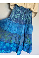 Hand Kreation - 4 Tier Gypsy Skirt - Two color/print Options - 804