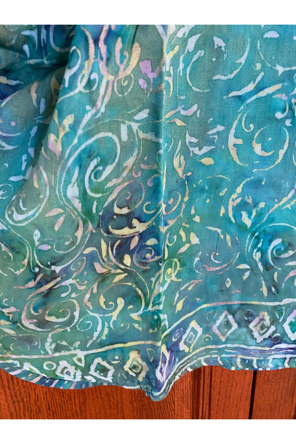 Hand Kreation - Blue and Green Top - B176