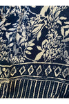 Hand Kreation - Blue and White Flowy Top  - B167