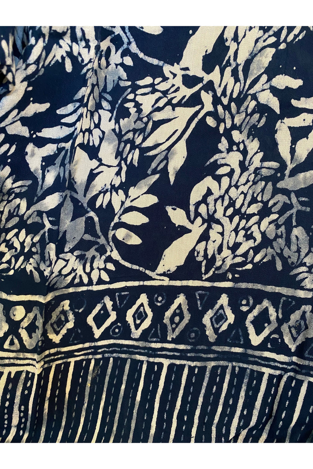 Hand Kreation - Blue and White Flowy Top  - B167