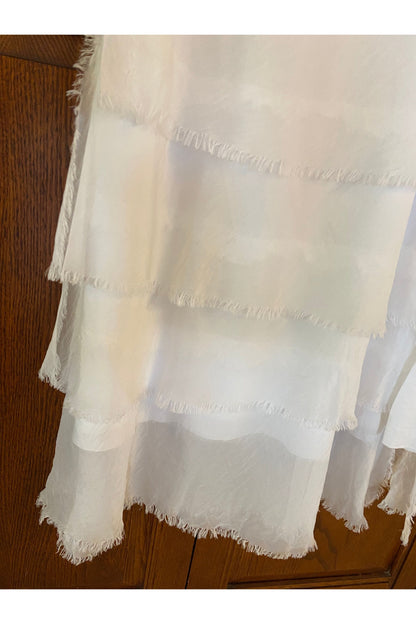 Scandal "Farandole" - Fringe Layer Skirt - in WHITE