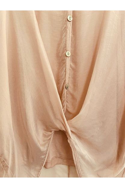 Scandal "Keva" - Light Pink Sheer Two Layer Top