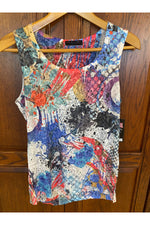Katharina Marie -Burnout Tank -Bright Print - 073