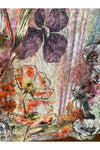Katharina Marie -3/4 Sleeve Burnout Top -V Neck - Bright Floral - 095