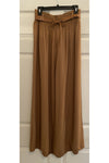 Bella Amore - Wide Leg Tobacco Pants with Belt - 9038