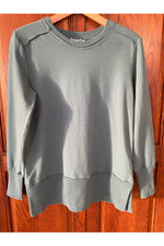 Prairie Cotton - Relaxed Fit Side Split Sweater - ST622